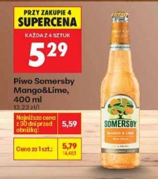 Piwo Somersby Mango&Lime, 400 ml