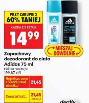 Zapachowy dezodorant do ciała Adidas, 75 ml