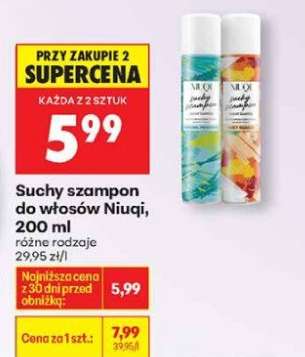 Suchy szampon do włosów Niuqi 200 ml