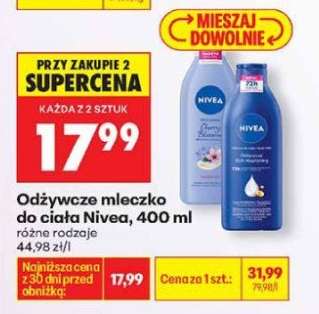 Odżywcze mleczko do ciała NIVEA, 400 ml