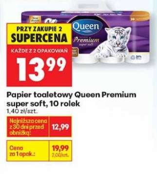 Papier toaletowy Queen Premium super soft, 10 rolek