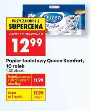 Papier toaletowy Queen Komfort 10 rolek