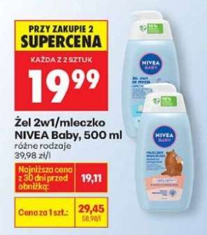 Żel 2w1 / mleczko NIVEA Baby, 500 ml
