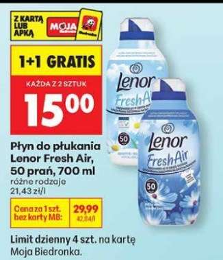 Płyn do płukania Lenor Fresh Air, 50 prań, 700 ml
