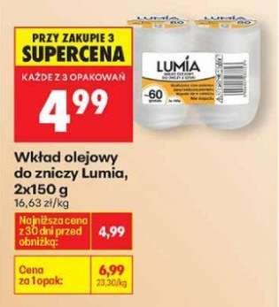Wkład olejowy do zniczy Lumia, 2x150 g
