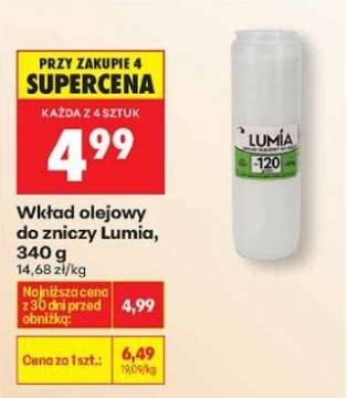 Wkład olejowy do zniczy Lumia , 340 g