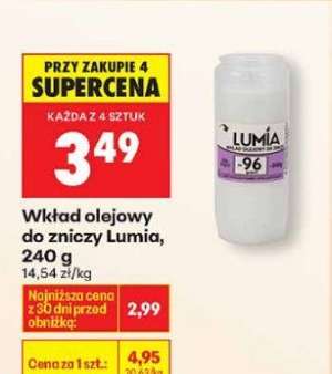 Wkład olejowy do zniczy Lumia 240 g