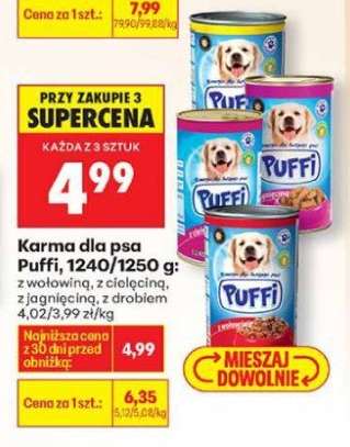 Karma dla psa Puffi, 1240/1250 g