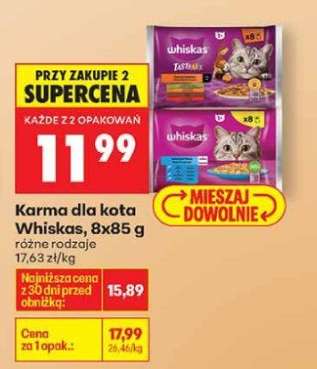Karma dla kota Whiskas, 8x85 g
