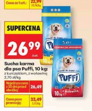 Sucha karma dla psa Puffi, 10 kg