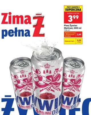 Piwo Żywiec Malinaż, 500 ml