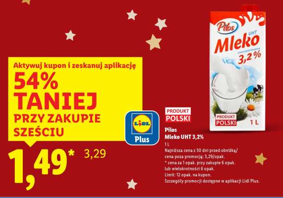 PILOS Mleko UHT 3,2%