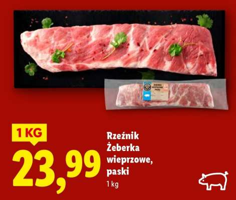 RZEŹNIK Żeberka wieprzowe, paski