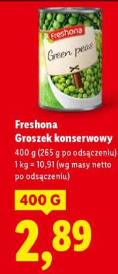 FRESHONA Groszek konserwowy