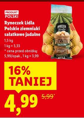 Ryneczek Lidla Polskie ziemniaki sałatkowe jadalne