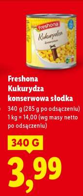 FRESHONA Kukurydza konserwowa słodka