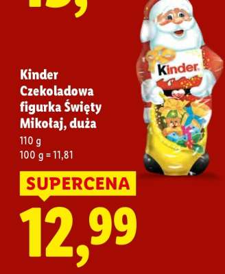 Kinder Czekoladowa figurka Święty Mikołaj duża