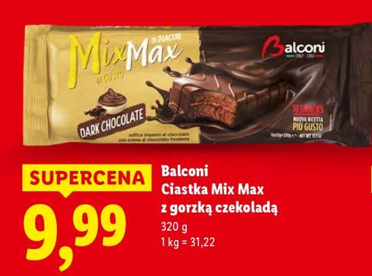 Balconi Ciastka Mix Max z gorzką czekoladą