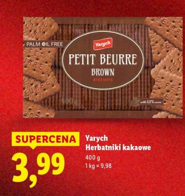 YARYCH Herbatniki kakaowe