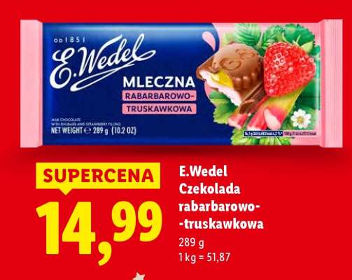 E. Wedel Czekolada rabarbarowo-truskawkowa