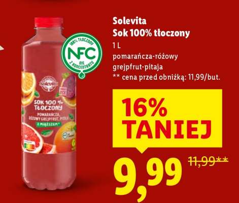 SOLEVITA Sok 100% tłoczony