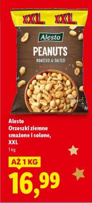 Alesto Orzeszki ziemne smażone i solone, XXL