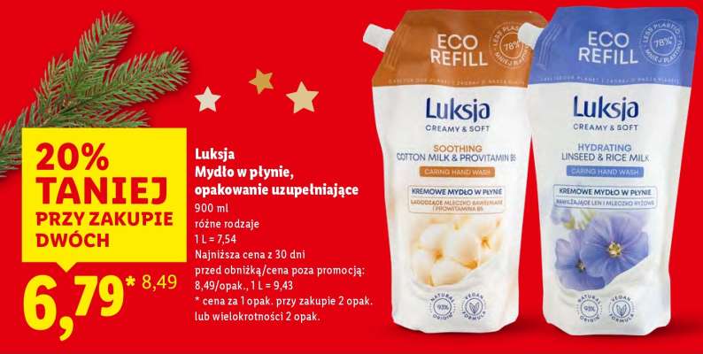 LUKSJA Mydło w płynie opakowanie uzupełniające