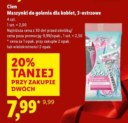 Cien Maszynki do golenia dla kobiet, 3-ostrzowe