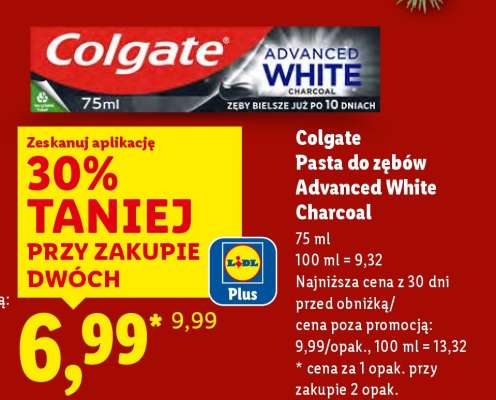 Colgate Pasta do zębów Advanced White Charcoal