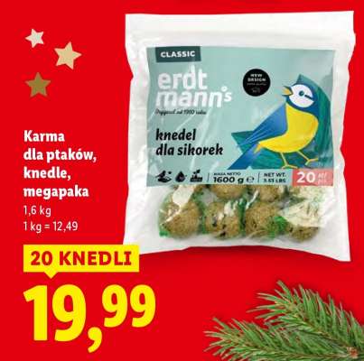 Karma dla ptaków – knedle, megapaka