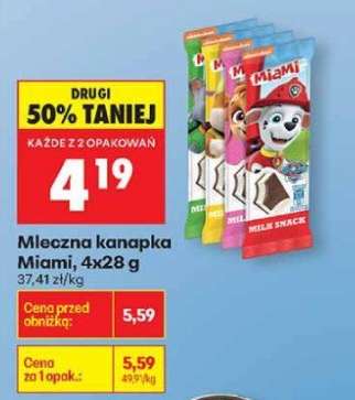 Mleczna kanapka Miami 4x28 g