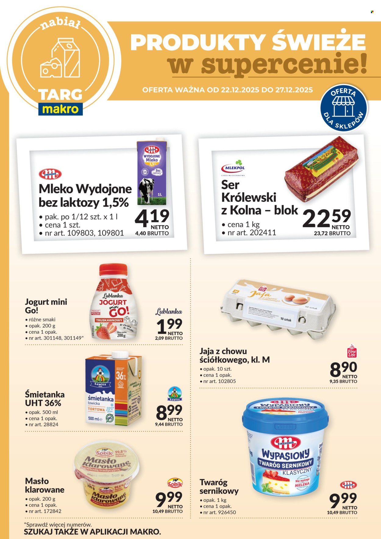 Gazetka Makro - 22.12.2025 - 27.12.2025. Strona 1