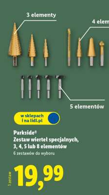 Parkside Zestaw wierteł specjalnych