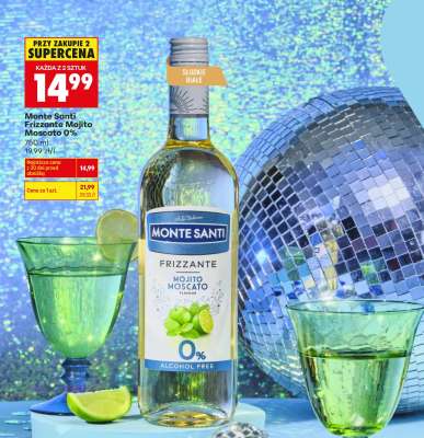 Monte Santi Frizzante Mojito Moscato 0% 750 ml