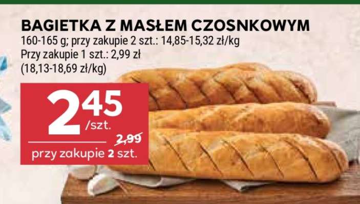 Bagietka z masłem czosnkowym