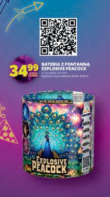 BATERIA Z FONTANNĄ EXPLOSIVE PEACOCK