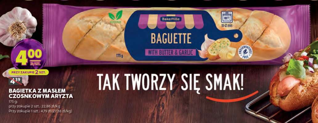 BAGIETKA Z MASŁEM CZOSNKOWYM ARYZTA