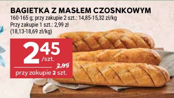 Bagietka z masłem czosnkowym