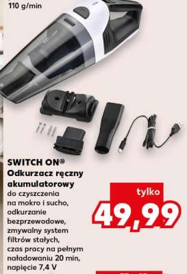 SWITCH ON® Odkurzacz ręczny akumulatorowy