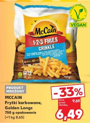 MCCAIN Frytki karbowane, Golden Longs
