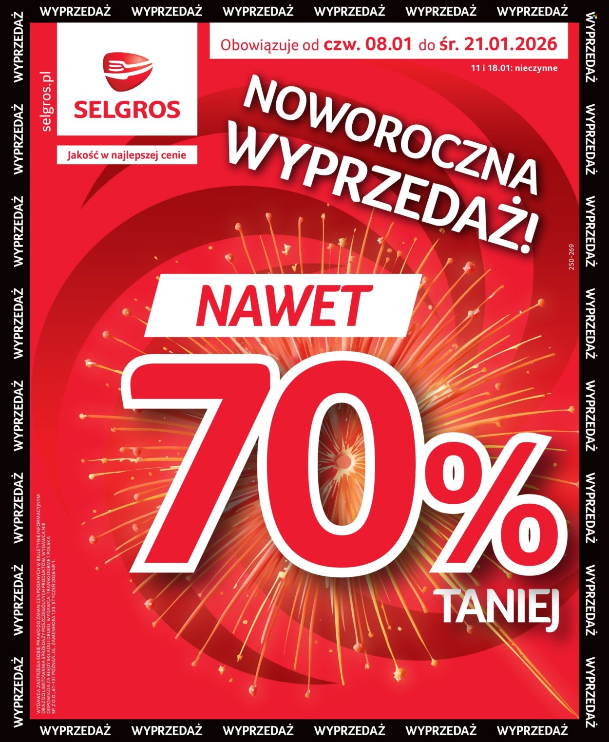 Gazetka Selgros - 8.01.2026 - 21.01.2026. Strona 1
