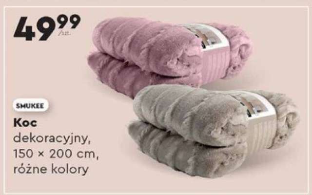 Koc dekoracyjny, 150 x 200 cm, różne kolory