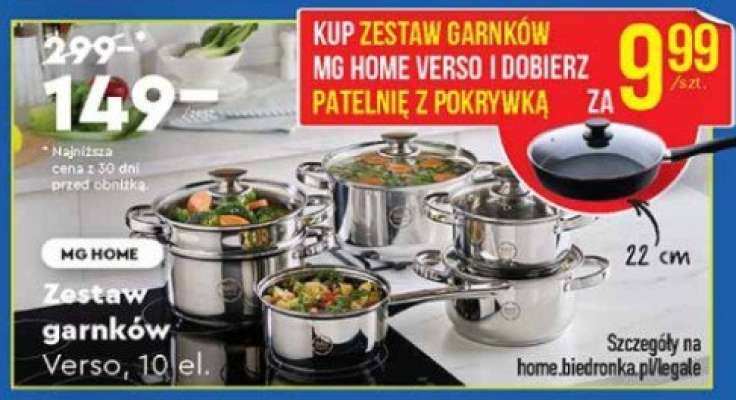 Zestaw garnków VERSO, 10 el.