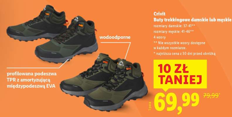 CRIVIT Buty trekkingowe damskie lub męskie