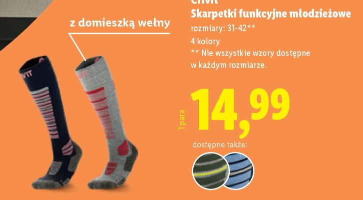Crivit Skarpetki funkcyjne młodzieżowe