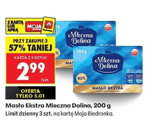 Masło Ekstra Mleczna Dolina 200 g