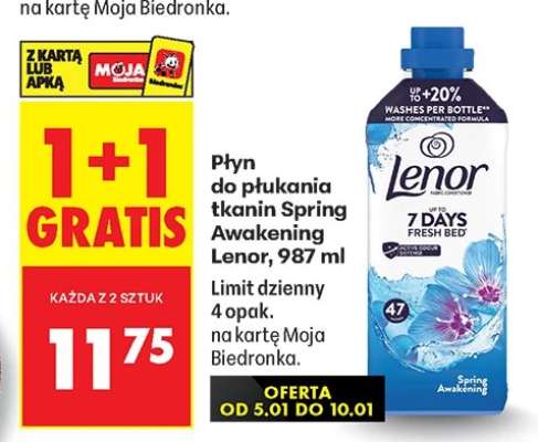 Płyn do płukania tkanin Spring Awakening Lenor, 987 ml