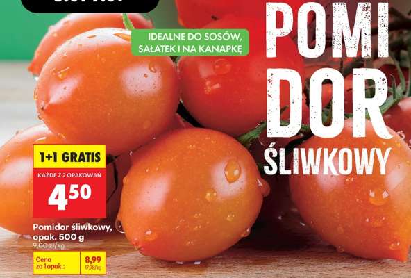 Pomidor śliwkowy opak . 500 g