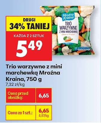 Trio warzywne z mini marchewką Mroźna Kraina 750 g