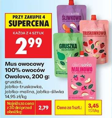 Mus owocowy 100 owoców Owólovo 200 g